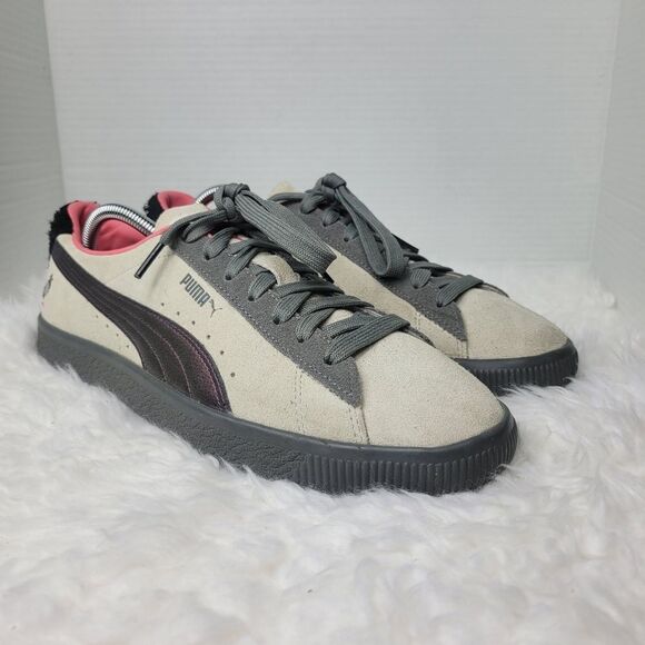 Vtg Puma ATMOS × Jeff Staple Mens Size 10.5 Shoes Crow & Pigeon Grey Purple - Picture 1 of 10